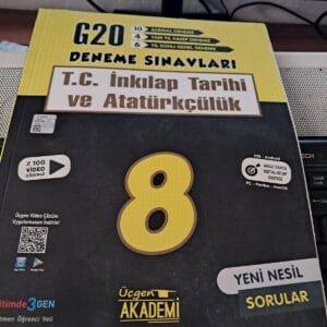 8.SINIFLAR T.C.İNKILÂP TARİHİ VE ATATÜRKÇÜLÜK G20 DENEME SINAVLARI/Kemal METİNOĞLU