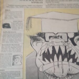 CINGAR Haftalık Aykırı Mizah Dergisi-1991