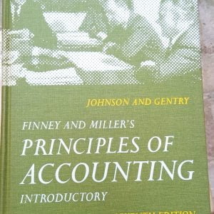 JOHNSON AND GENTRY-FINNEY AND MİLLER’S PRINCIPLES OF ACCOUNTING Introductory-SEVENTH EDITION
