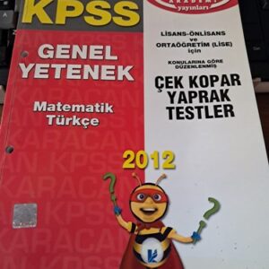 KPSS GENEL YETENEK Matematik-Türkçe-2012/KARACAN AKADEMİ
