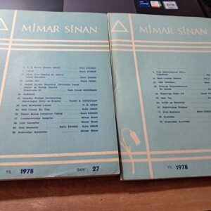 MİMAR SİNAN (Yıl 1978 Sayı 27-29 Mason Dergisi)/Hayrullah ÖRS