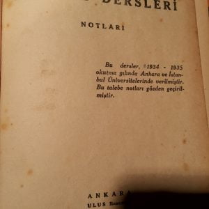 RECEP PEKER'İN İNKILAB DERSLERİ NOTLARI