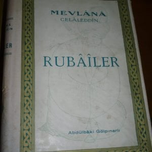 RUBAİLER-Mevlana Celaleddin/ Abdülbaki Gölpınarlı