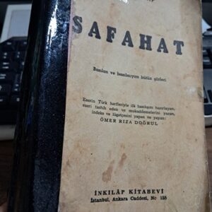 SAFAHAT (LATİN HARFLERİYLE İLK BASKI-1943)/Mehmed Âkif ERSOY