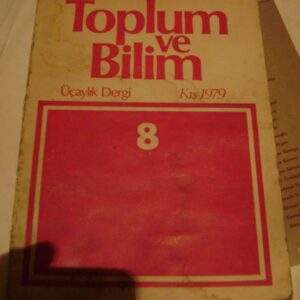 Toplum ve Bilim Üç Aylık Dergi -sayı 8-Kış 1979