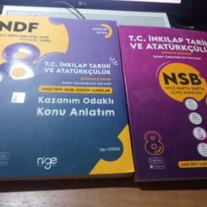 NİGE 8.SINIF T.C.İNKILÂP TARİHİ DERS ANLATIM FÖYLERİ(NDF) ve HAFTA HAFTA SORU BANKASI(NSB)-2 Kitap/Uğur ÇERKEZ